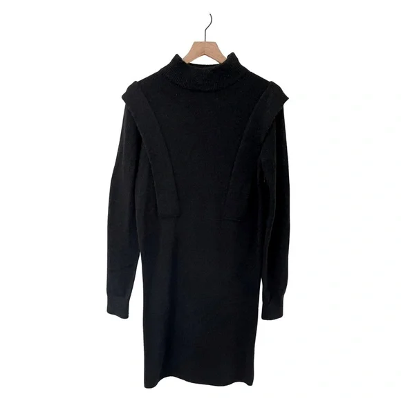 JLUXLABEL | Dresses | Jluxlabel Black Mock Turtleneck Fitted Sweater Dress  Size Medium | Poshmark